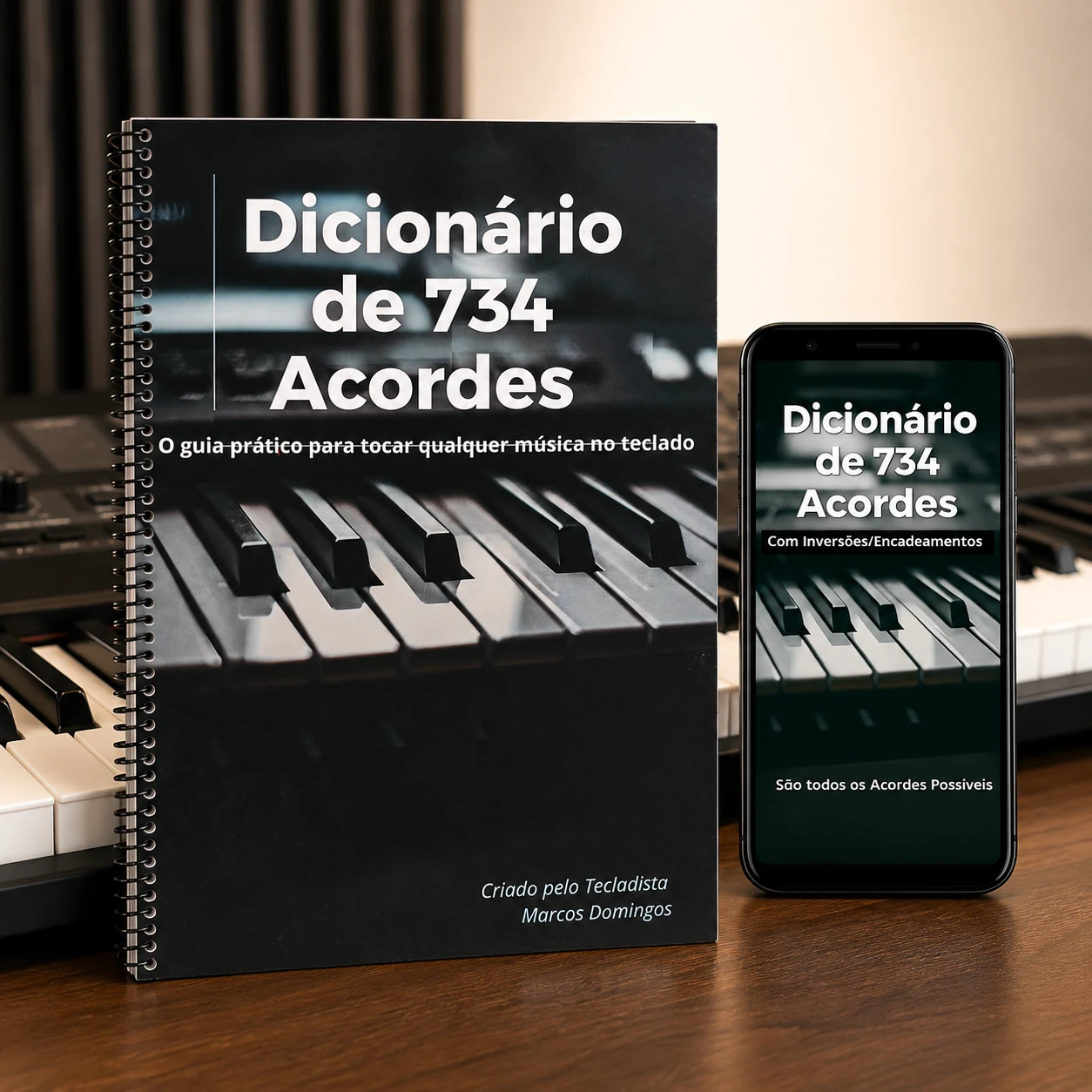 Capa do Guia Dicionário de 734 Acordes